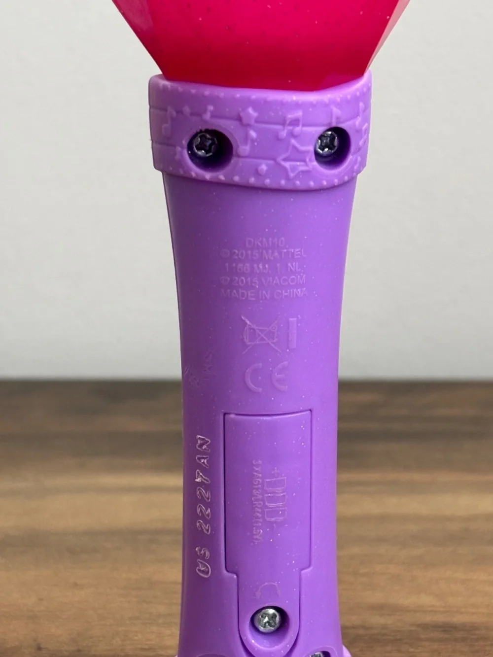 Shimmer & Shine Genie Gem Microphone Pink Light Up Magic Wand Toy Rare 2015